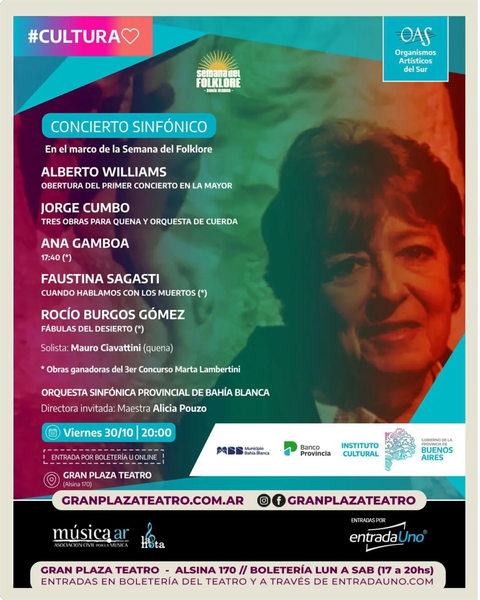Concierto Sinfónico en el Marco de la Semana del Folclore