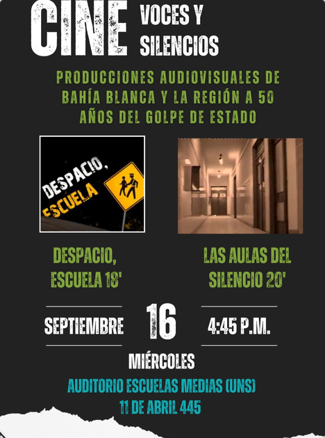 Ciclo de Cine: Resistencias, Voces y Silencios