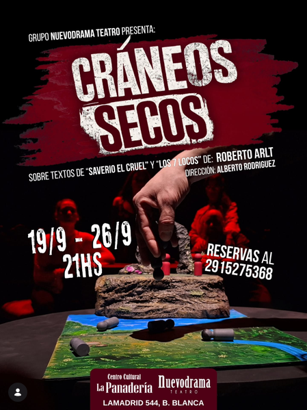 Grupo Nuevodrama presenta Cráneos Secos, sobre textos de Arlt
