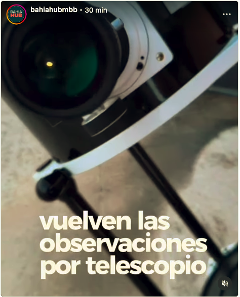 Observaciones al cielo por telescopio