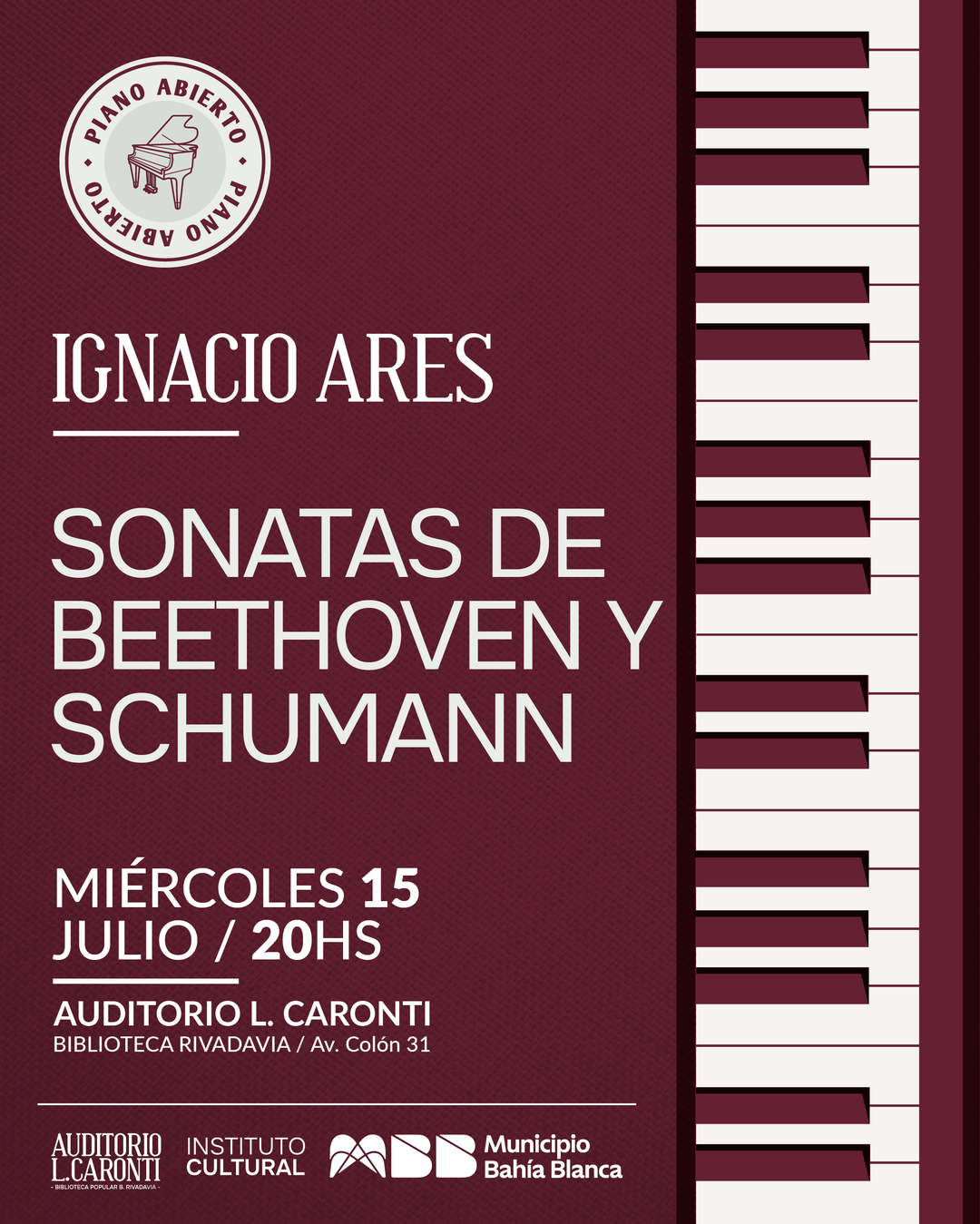 Ciclo de piano – Ignacio Ares