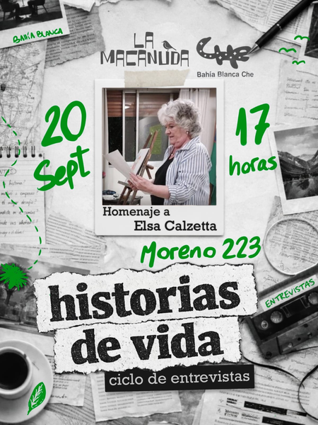 Historias de vida y obra: Homenaje a Elsa Calzetta