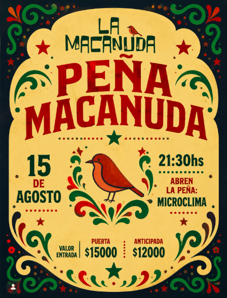 Sábado de Peña Macanuda