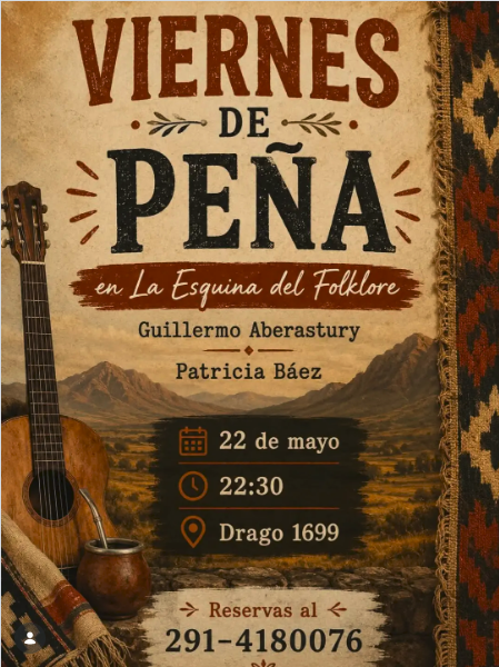 Viernes de peña en La Esquina del Folklore