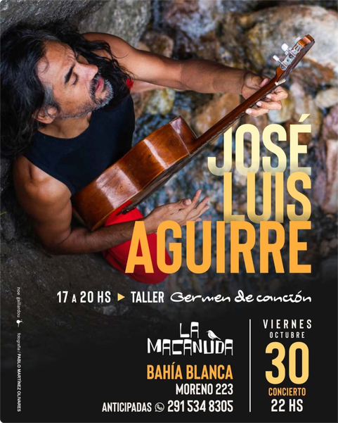 José Luis Aguirre en la Macanuda
