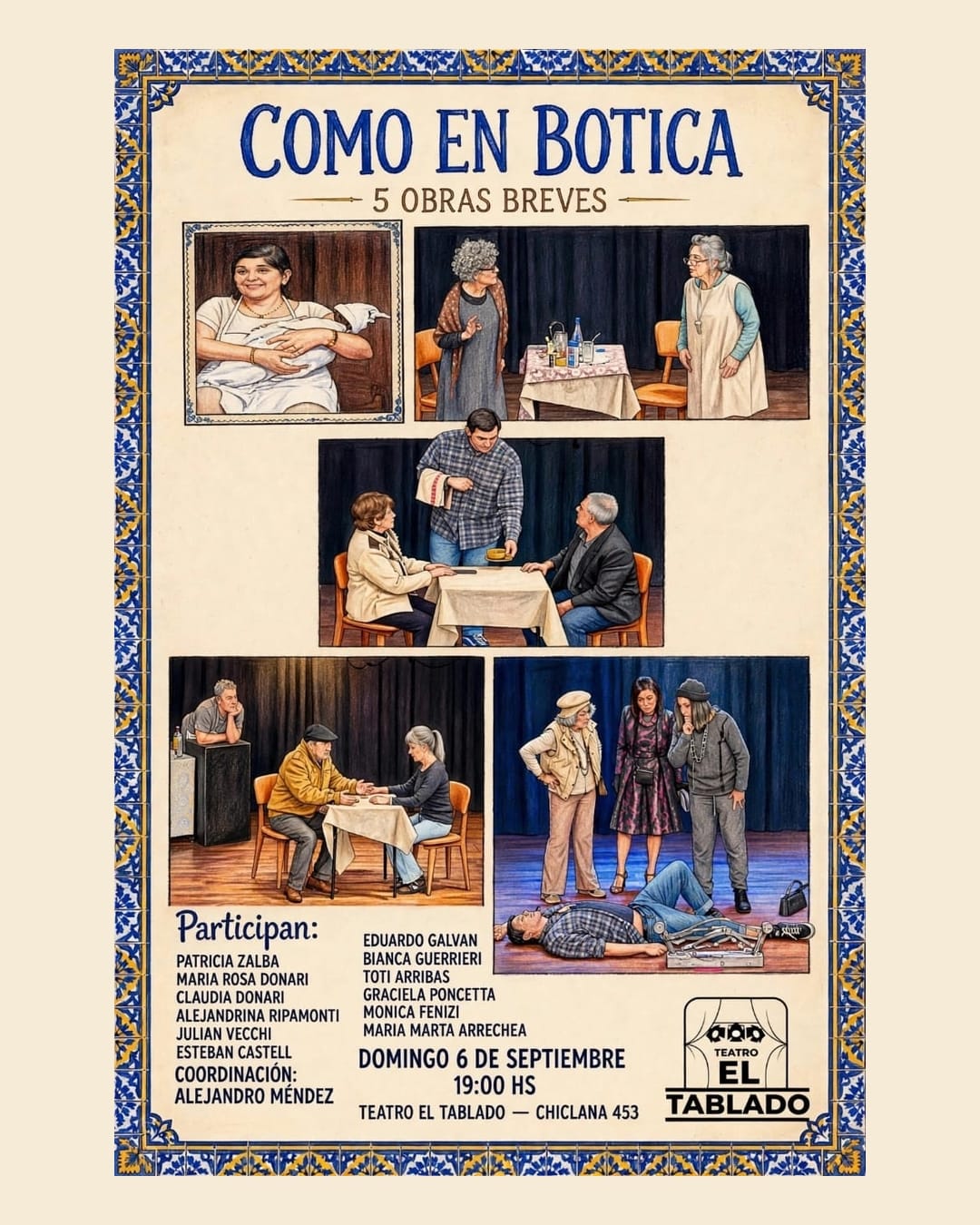 Como en Botica | 5 Obras Breves