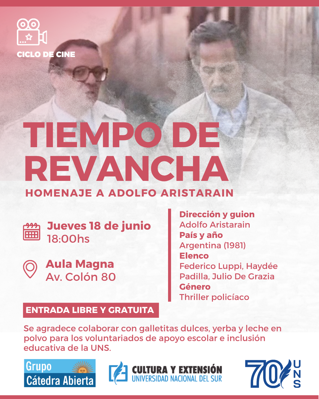 Ciclo de cine cátedra abierta | 'Tiempo de revancha' (1981)