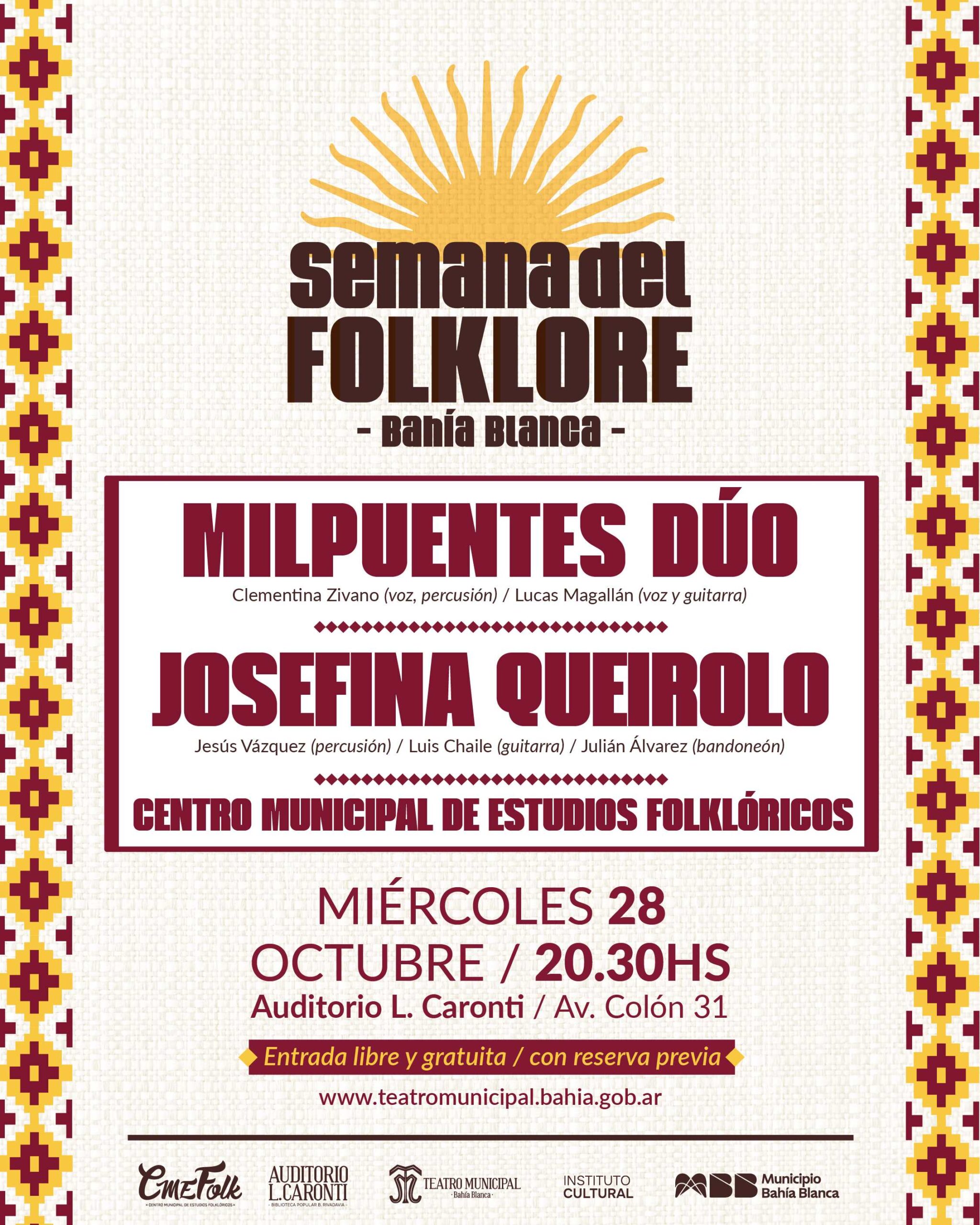 Semana del Folklore: Milpuentes + Josefina Queirolo