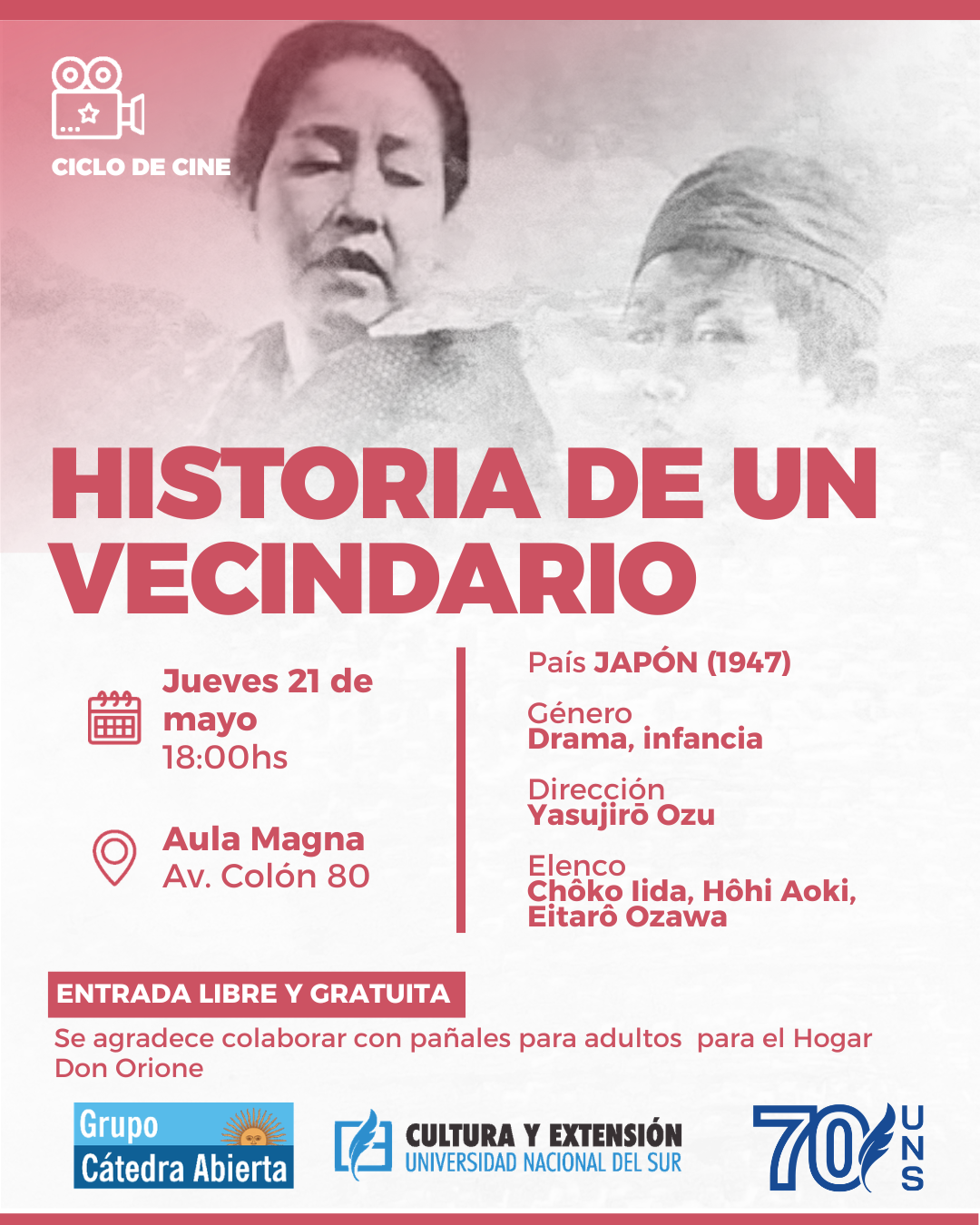 Ciclo de cine Cátedra Abierta | Historia de un vecindario (Japón, 1947)