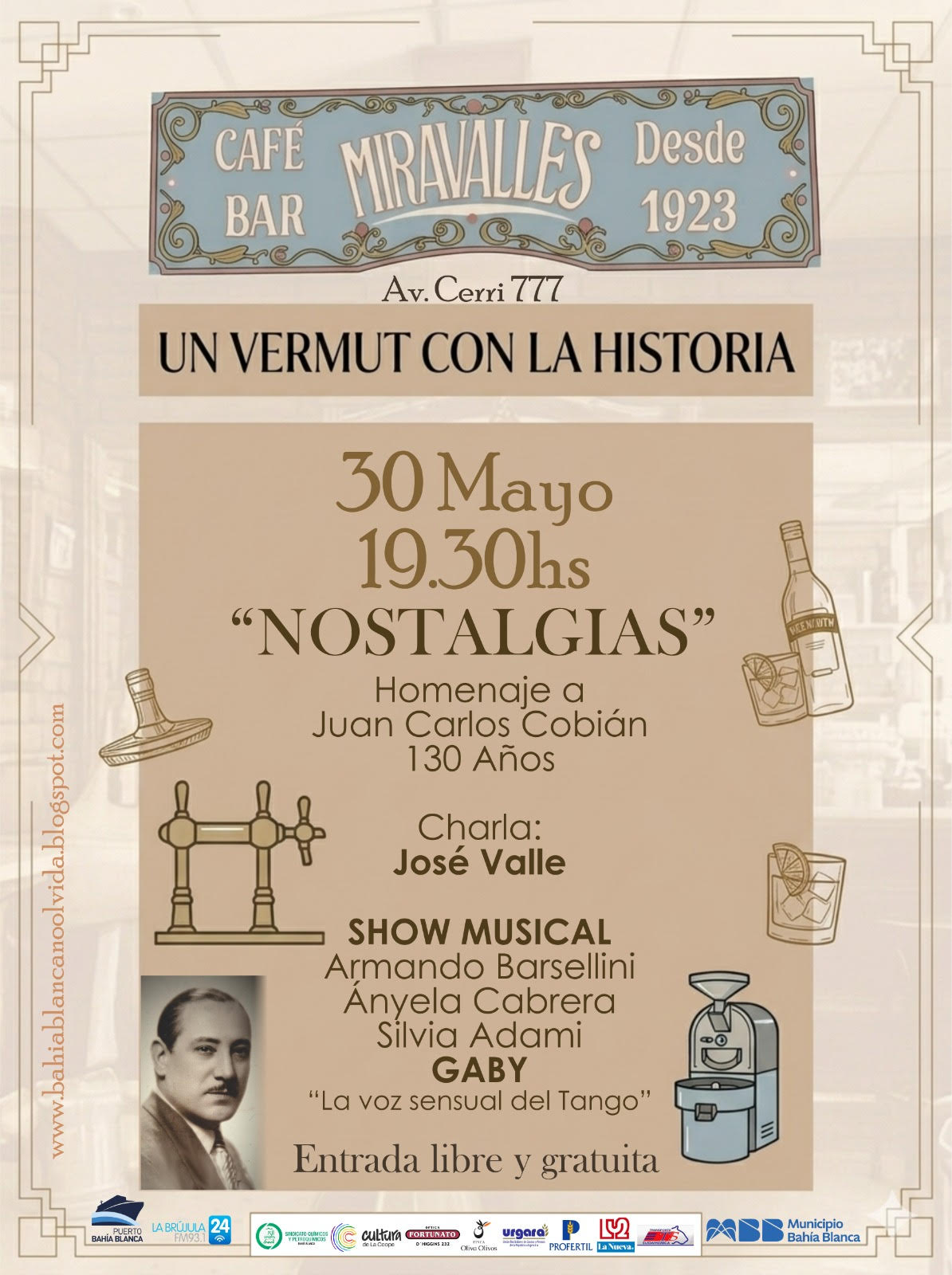 Un vermut con la historia: 'Nostalgias' homenaje a Juan Carlos Cobian