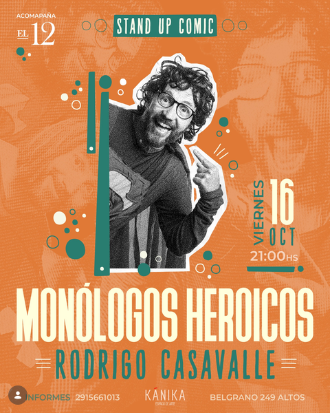 Monólogos Heroicos llega a Bahía Blanca
