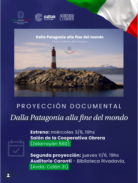 Documental “Dalla Patagonia alla fine del mondo”