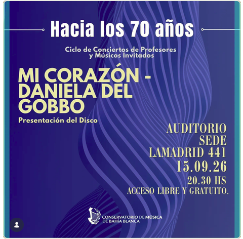 Presentación de disco – Mi corazón - Daniela del Gobbo