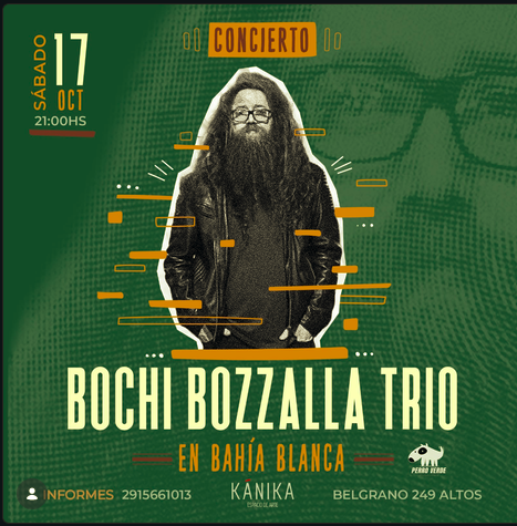 Bochi Bozzalla Trío en Bahía Blanca