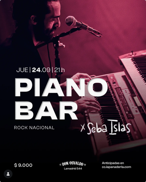 Piano Bar – Rock Nacional X Seba Islas