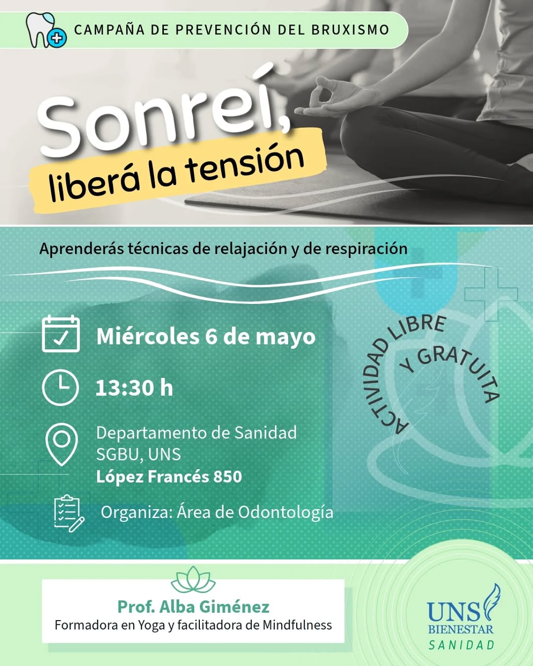 Sonreí, liberá la tensión