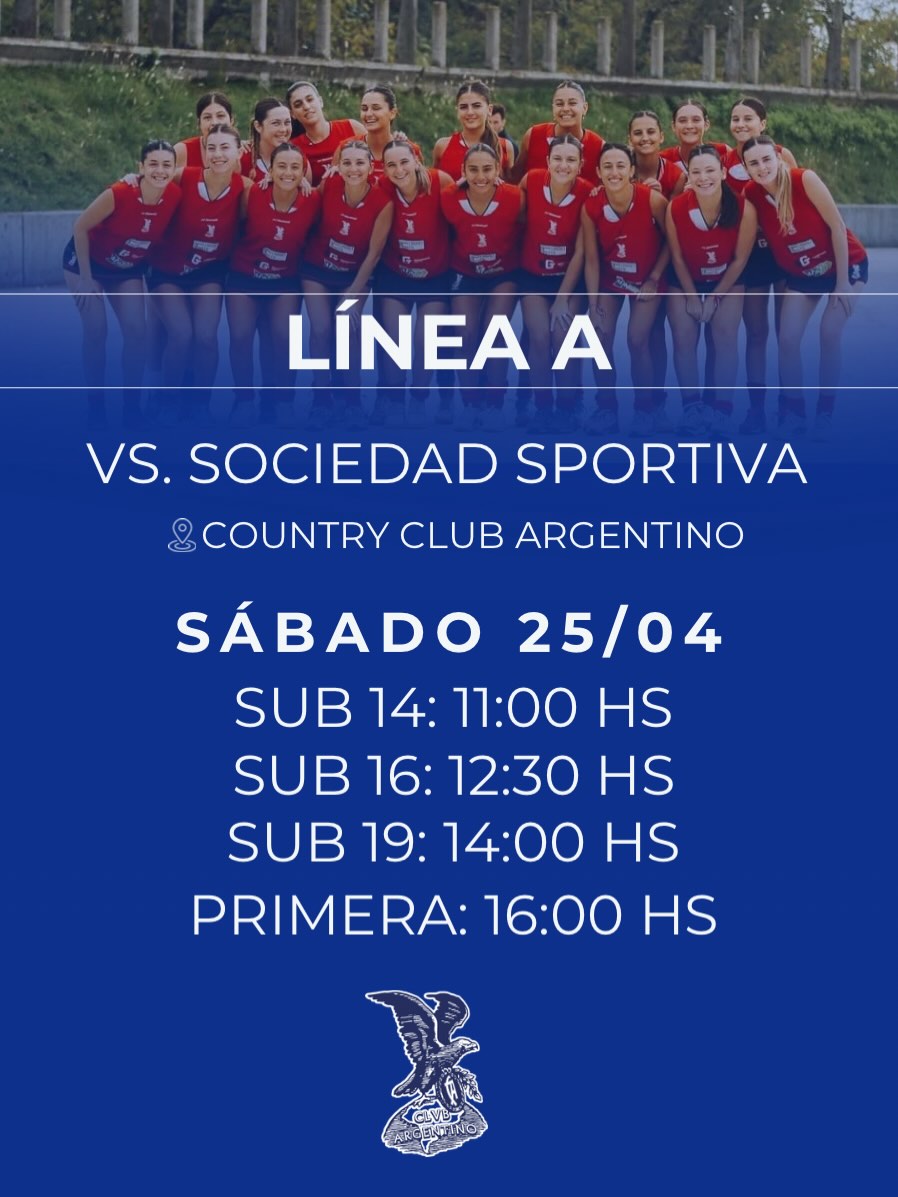 Hockey: Línea A vs. Sociedad Sportiva