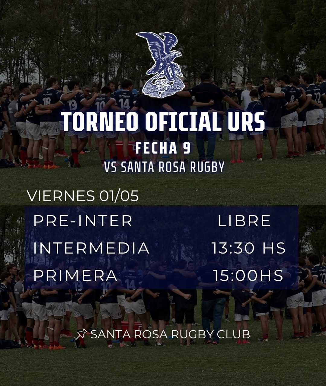 Torneo Oficial URS - Fecha 9 vs Santa Rosa Rugby