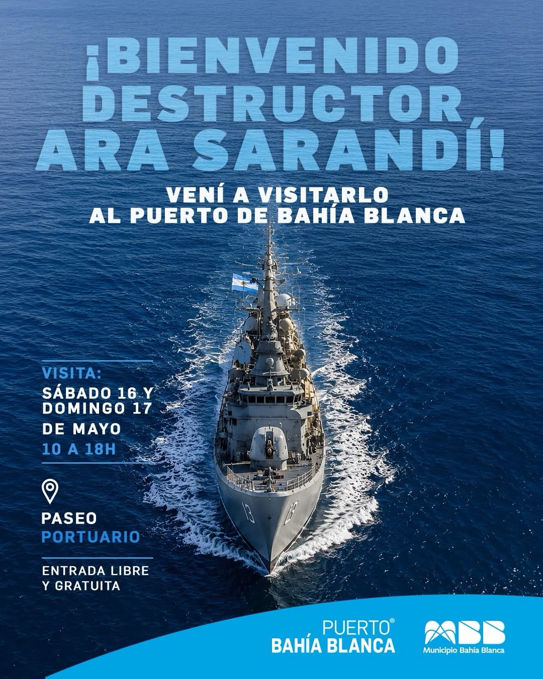 Visita al Destructor ARA Sarandí