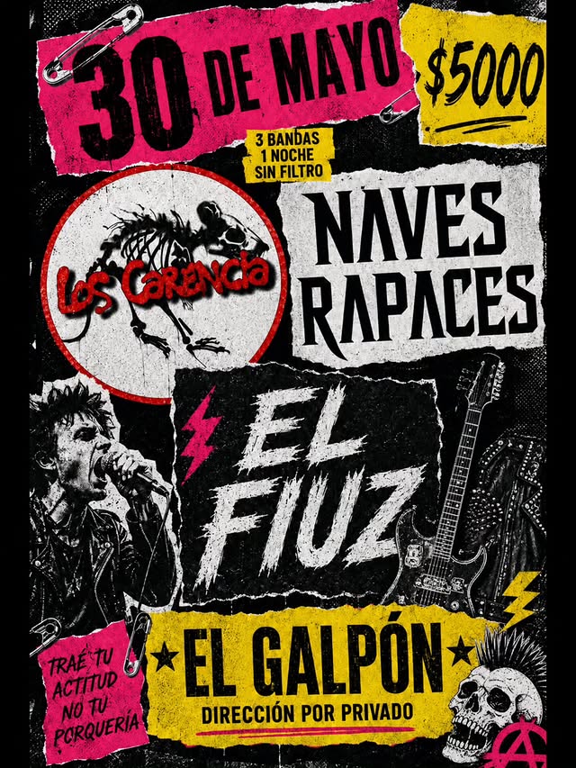 Los Carencia + Naves Rapaces + El Fiuz
