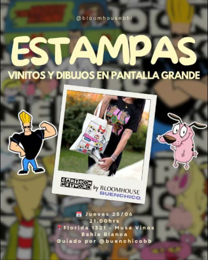 Estampitas, Vinitos & Dibujitos en Pantalla Grande