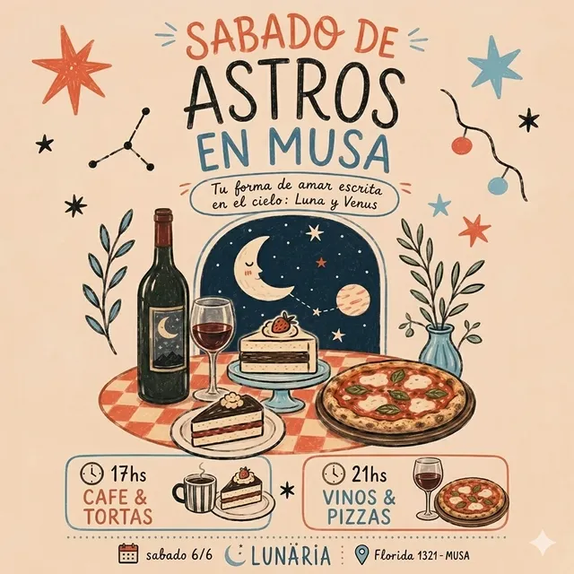 Sábado de Astros en Musa: Luna y Venus