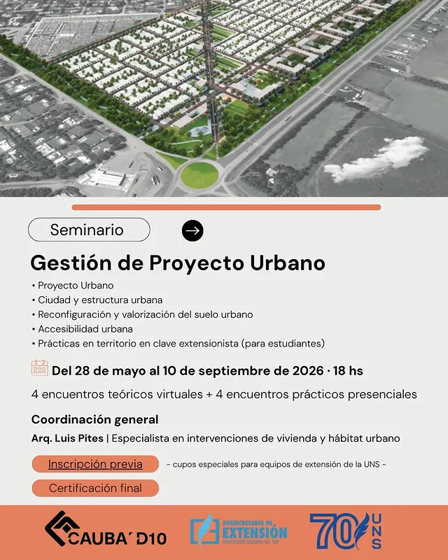 Seminario en Gestión de Proyecto Urbano