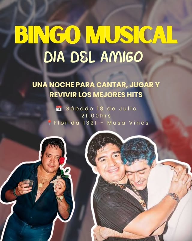 Bingo Musical - Edición Especial Día del Amigo