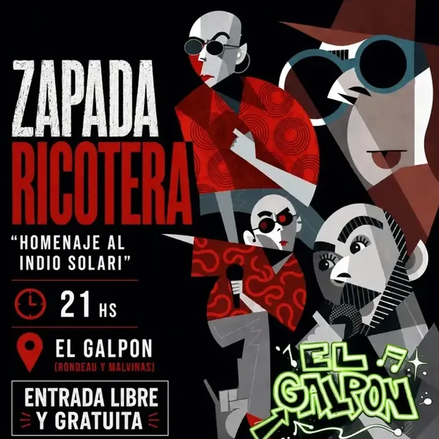 Zapada ricotera homenaje al Indio Solari