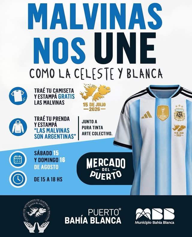 Malvinas nos une - Estampado de prendas