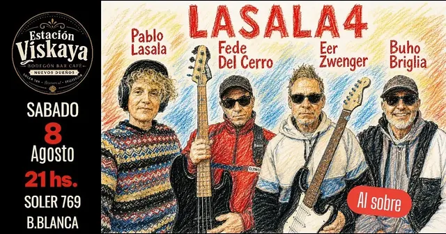 Noche de música en vivo con LASALA4