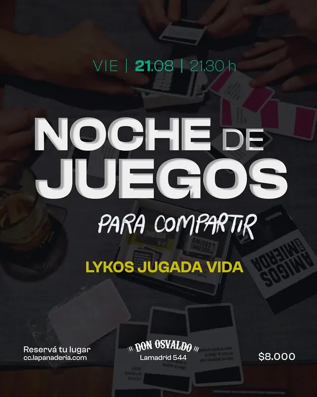 Noche de Juegos para Compartir con Lykos