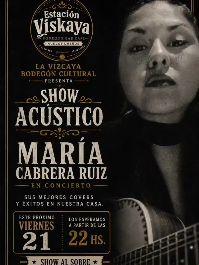 Show Acústico María Cabrera Ruiz