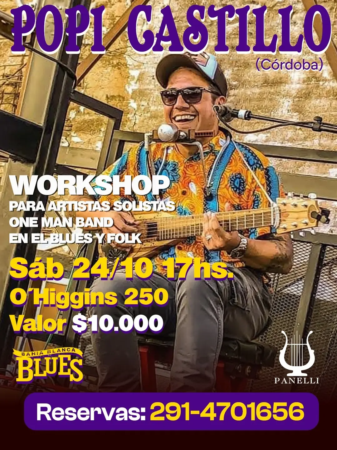 Workshop Popi Castillo – Blues y Folk