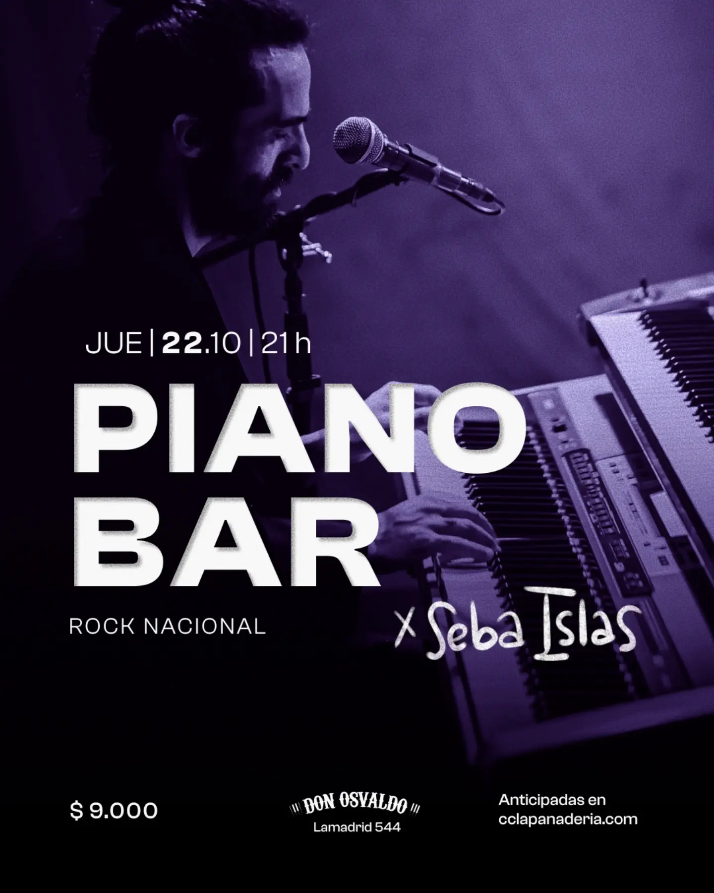 Piano Bar – Rock Nacional x Seba Islas